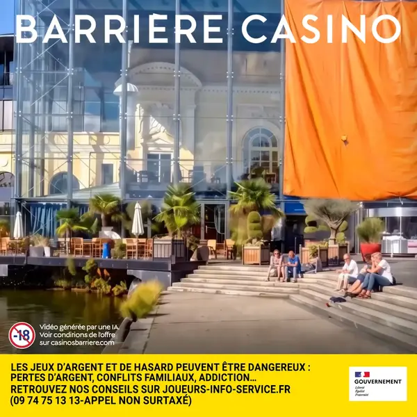 Кадр рекламы Casino Barrière La Rochelle