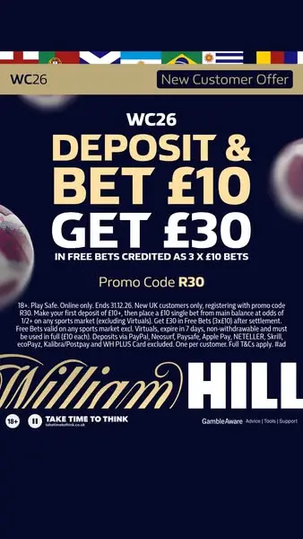 Кадр рекламы William Hill