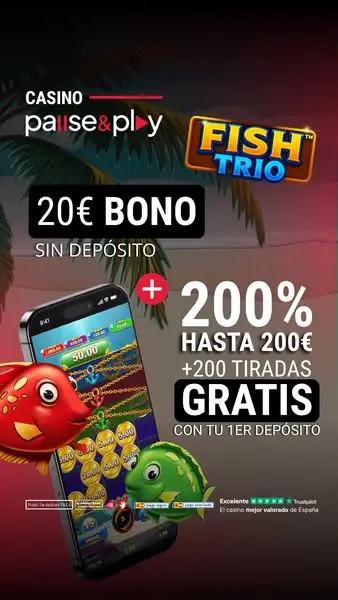 Кадр рекламы Casinopauseandplay.es