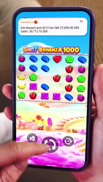 Кадр рекламы Sweet Bonanza