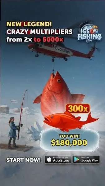Кадр рекламы ICE Fishing Mania