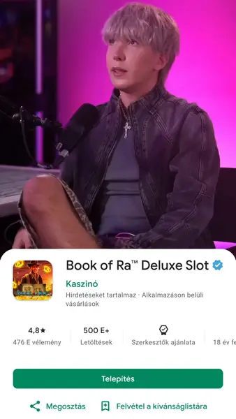 Кадр рекламы Book of Ra