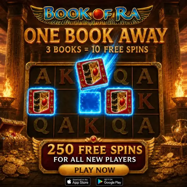 Кадр рекламы Book of Ra