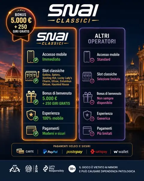 Кадр рекламы SNAI Classici