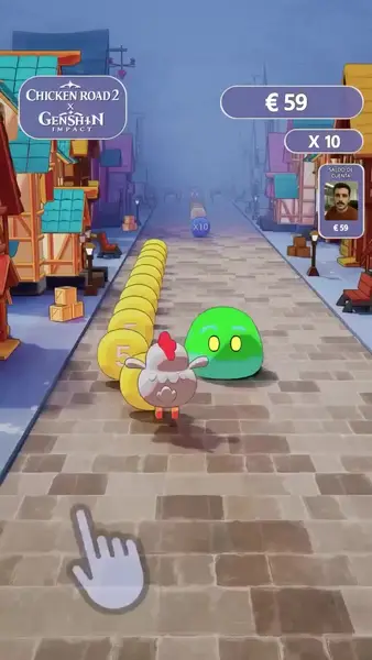 Кадр рекламы Chicken Road x500
