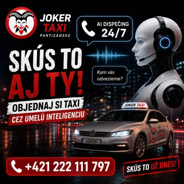 Кадр рекламы Joker Taxi Partizánske