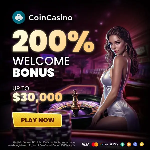 Кадр рекламы CoinCasino Pro