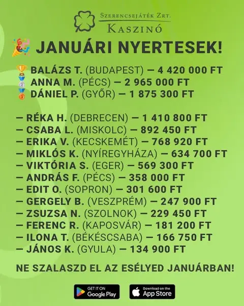 Кадр рекламы Szerencsejáték Kaszino