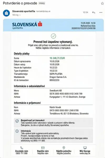 Кадр рекламы Martin Novák