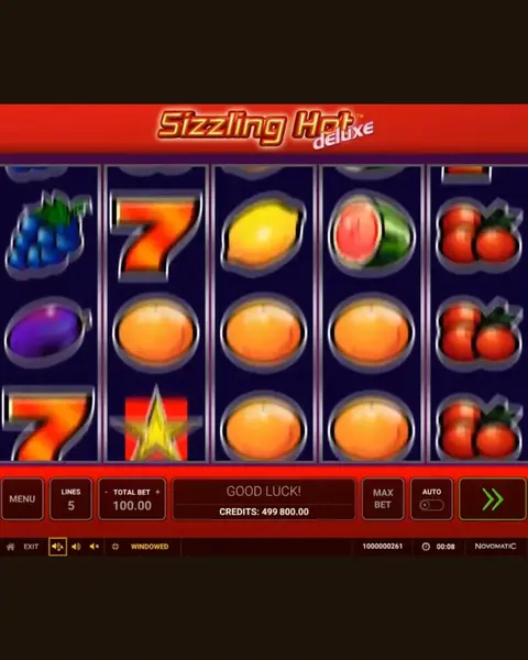 Кадр рекламы Sizzling Hot deluxe