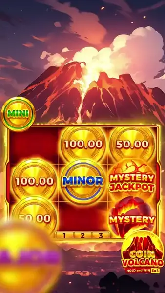 Кадр рекламы Coin Volcano