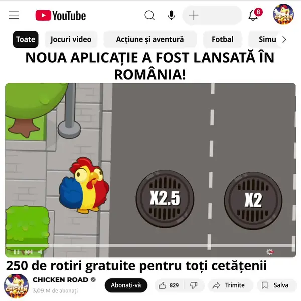 Кадр рекламы Chicken-Road