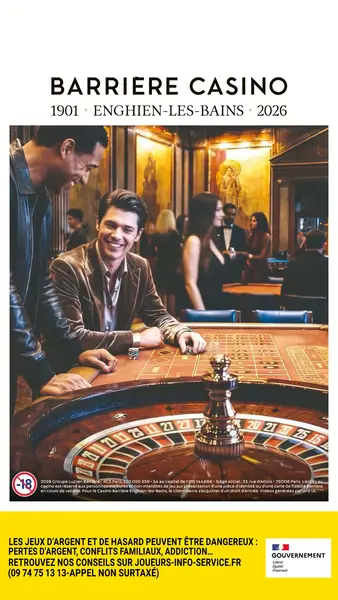 Кадр рекламы Casino Barrière Enghien-Les-Bains