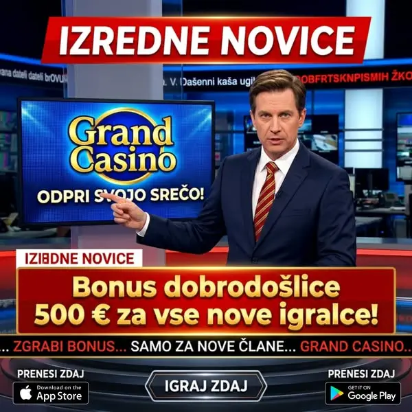 Кадр рекламы Grand Casino Slovenija