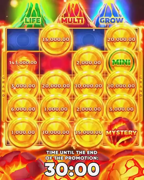Кадр рекламы Coin Volcano