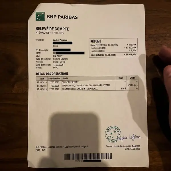 Кадр рекламы Andrei Popescu