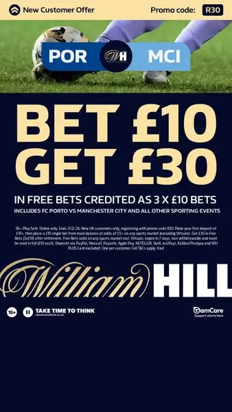 Кадр рекламы William Hill