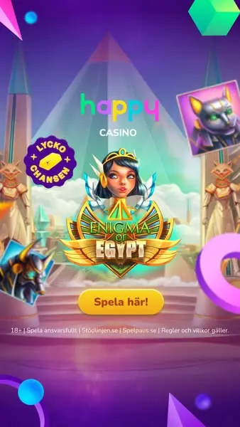 Кадр рекламы Happycasino.se