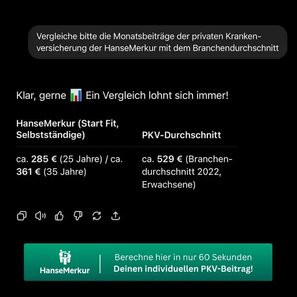 Кадр рекламы HanseMerkur Regionalgeschäftsstelle Duisburg