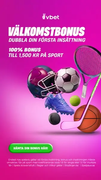 Кадр рекламы VBET Sweden