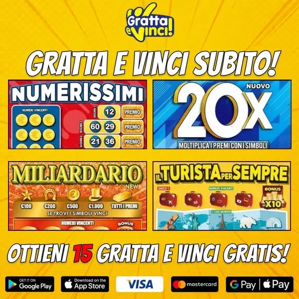 Кадр рекламы Gratta e vinci