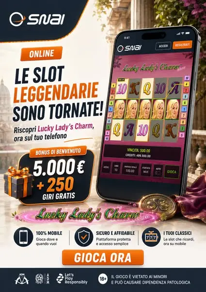 Кадр рекламы SNAI Classici