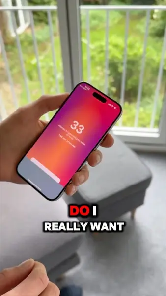 Кадр рекламы one sec app