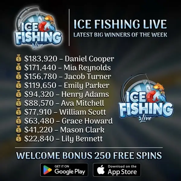 Кадр рекламы Ice Fishing Live