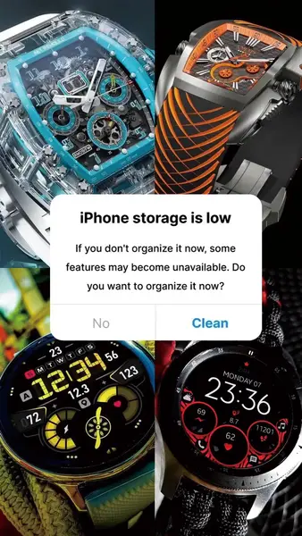 Кадр рекламы Optimal Cleaner App