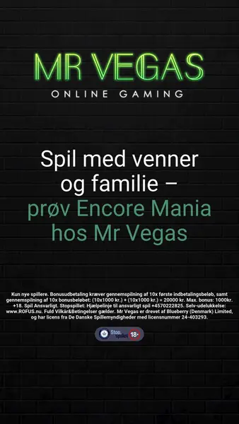 Кадр рекламы Mr Vegas