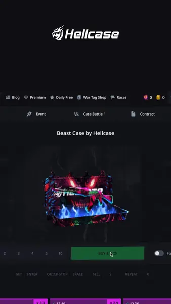 Кадр рекламы CS:GO Hellcase