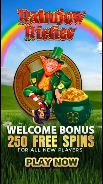 Кадр рекламы Rainbow Riches