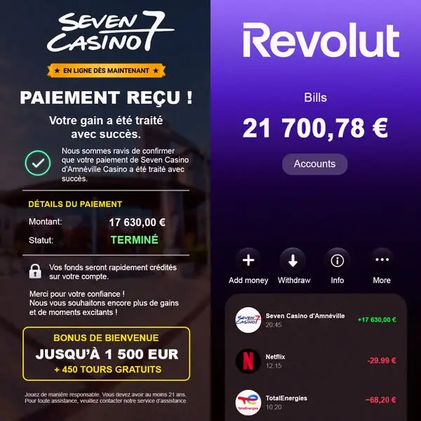 Кадр рекламы Seven Casino d’Amnéville Actualités