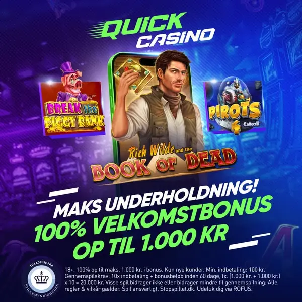 Кадр рекламы Quick Casino Danmark