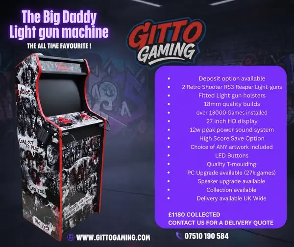 Кадр рекламы Gitto Gaming Arcades