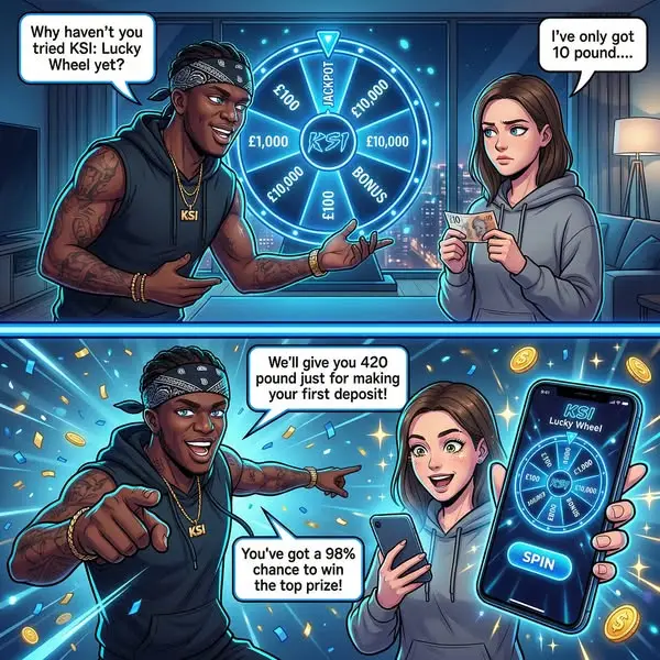 Кадр рекламы KSI Spin