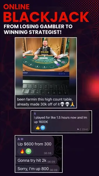 Кадр рекламы Blackjack-AI.com