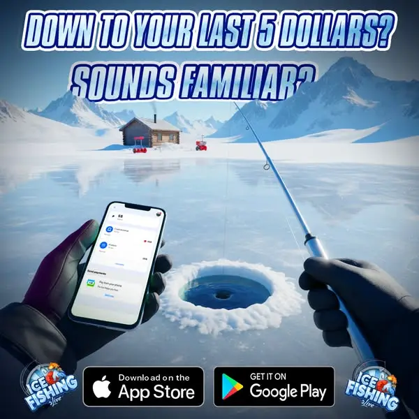 Кадр рекламы Ice Fishing Live