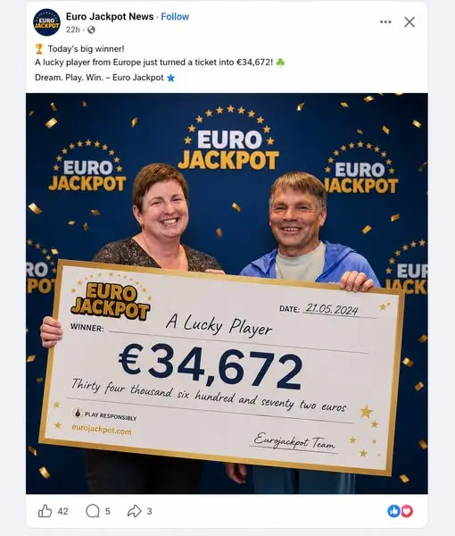 Кадр рекламы Play Lottery