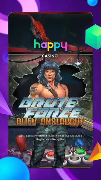 Кадр рекламы Happycasino.se