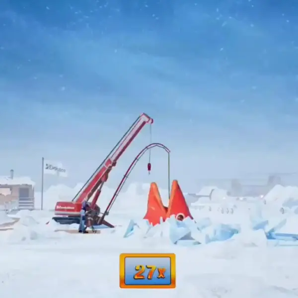 Кадр рекламы Ice Fishing app