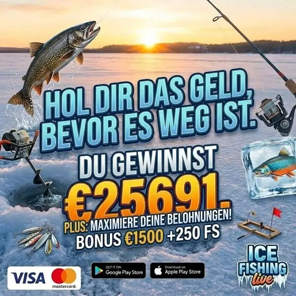 Кадр рекламы Ice Fishing Live