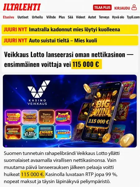 Кадр рекламы Voiton Hetki
