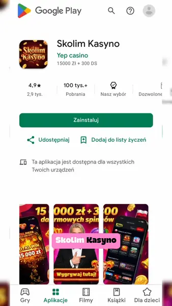 Кадр рекламы Skolim Kasyno