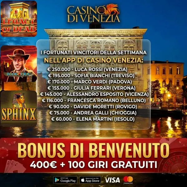 Кадр рекламы Casinò di Venezia