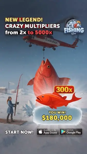 Кадр рекламы ICE Fishing