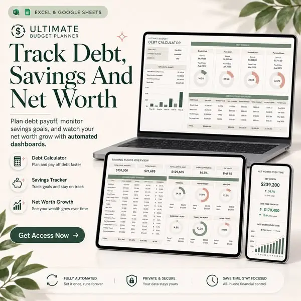Кадр рекламы Ultimate Budget Planner