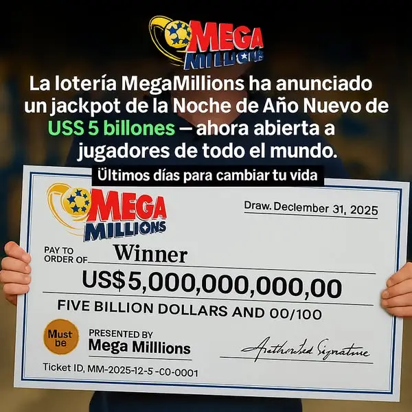 Кадр рекламы Mega Lottery USA