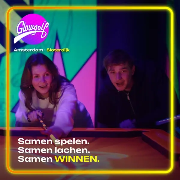 Кадр рекламы GlowGolf Amsterdam Sloterdijk