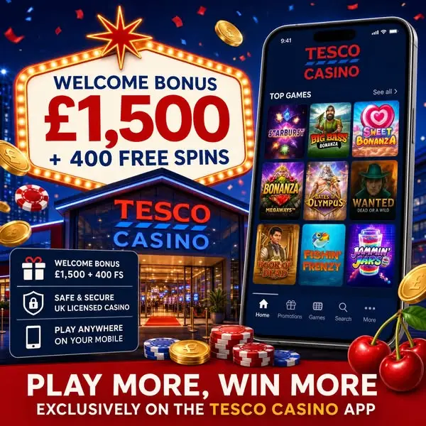 Кадр рекламы Tesco Slots